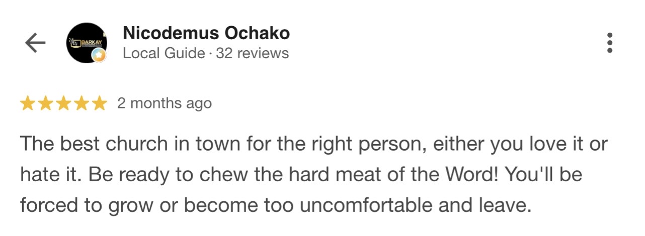 Nicodemus O.'s testimonial